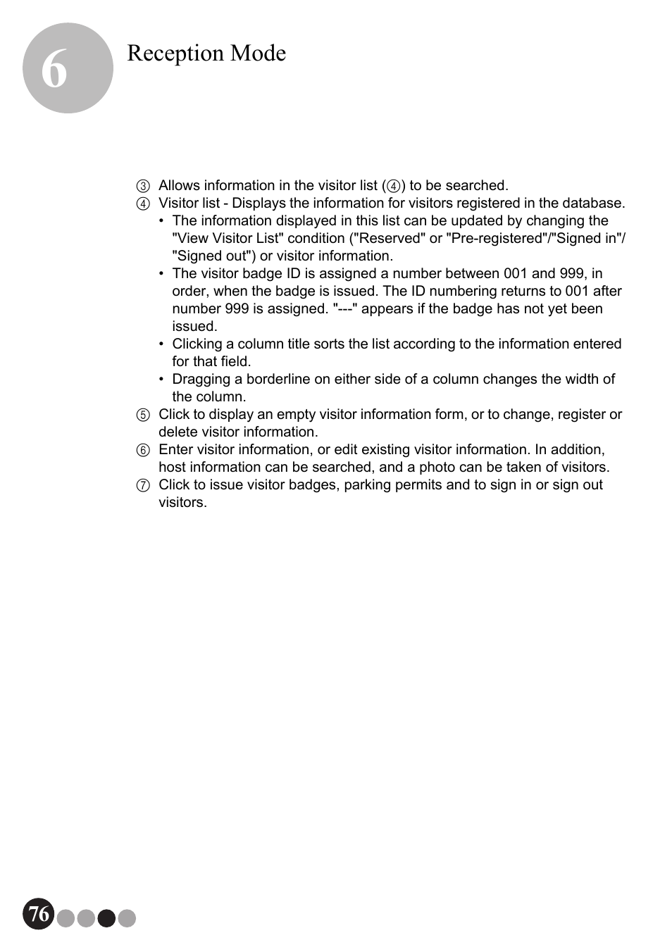 Reception mode | Brother QL-570VM User Manual | Page 76 / 118