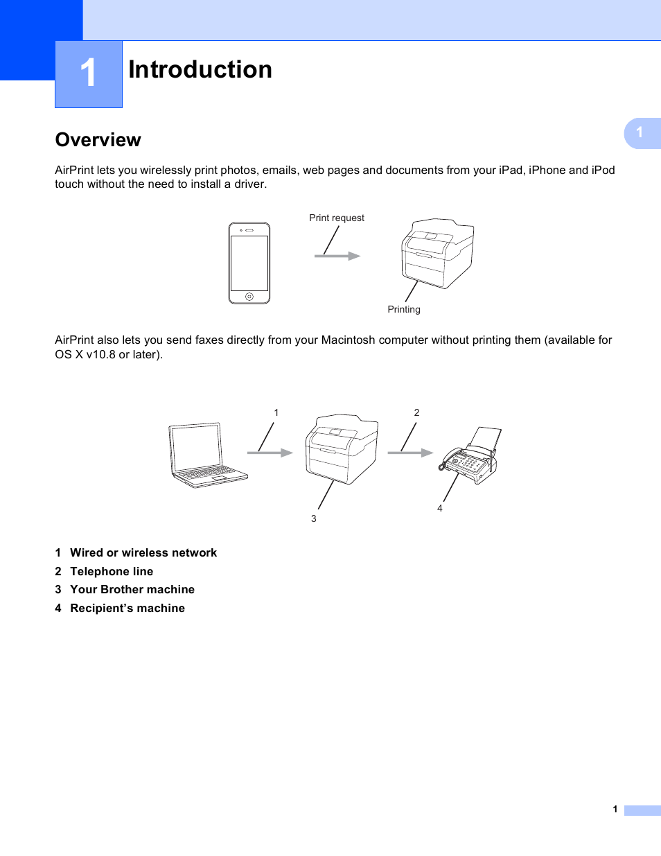 1 introduction, Overview, Introduction | Brother HL-L8250CDN User Manual | Page 4 / 13