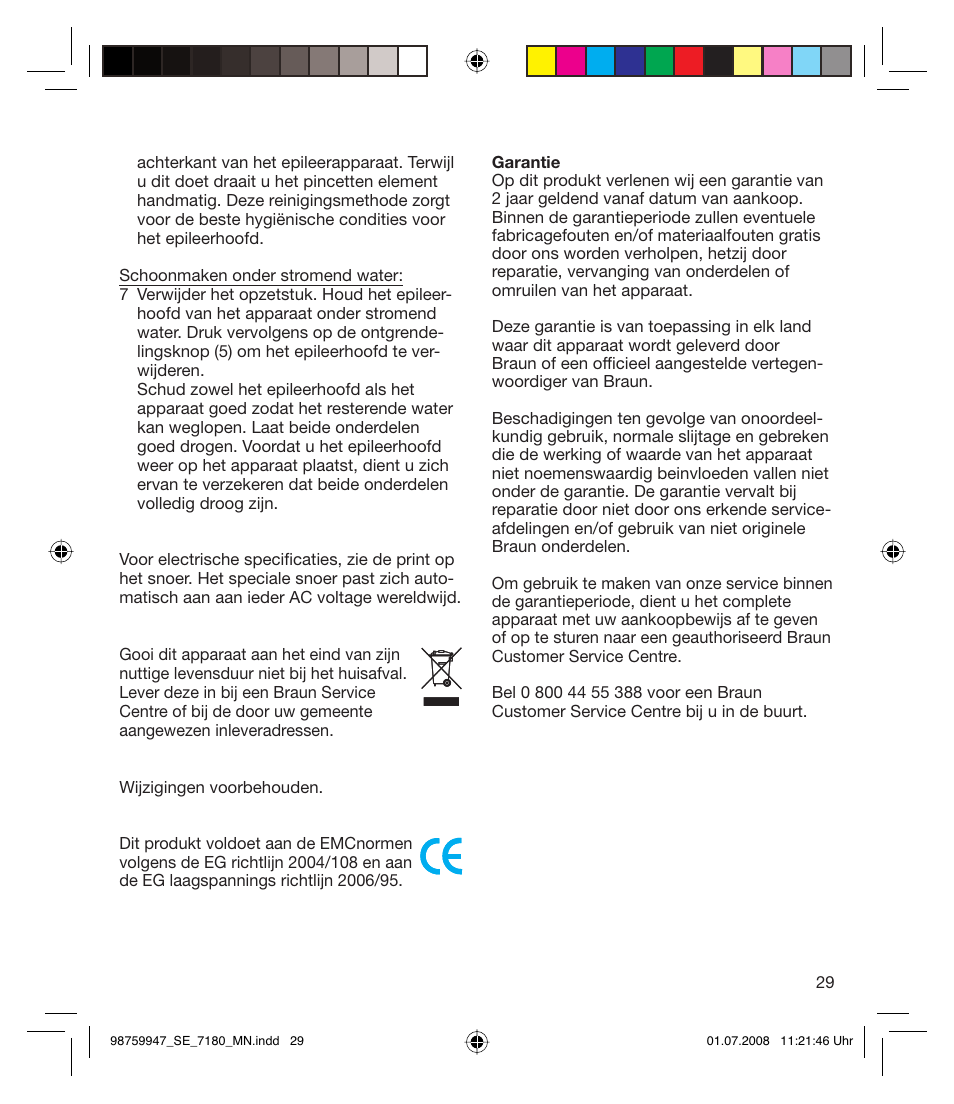 Braun 7180 Silk-épil Xpressive User Manual | Page 28 / 70