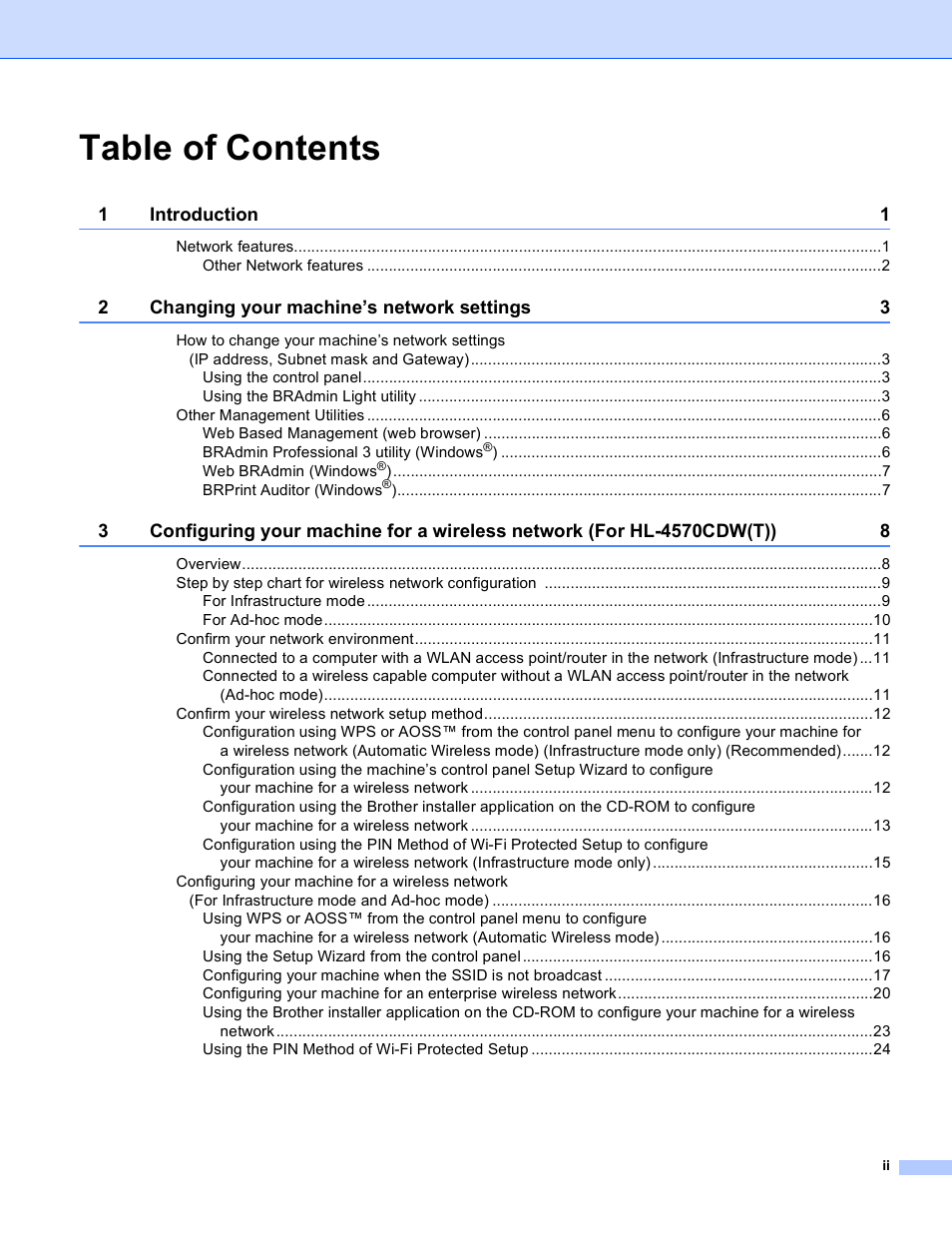 Brother HL 4570CDWT User Manual | Page 3 / 114