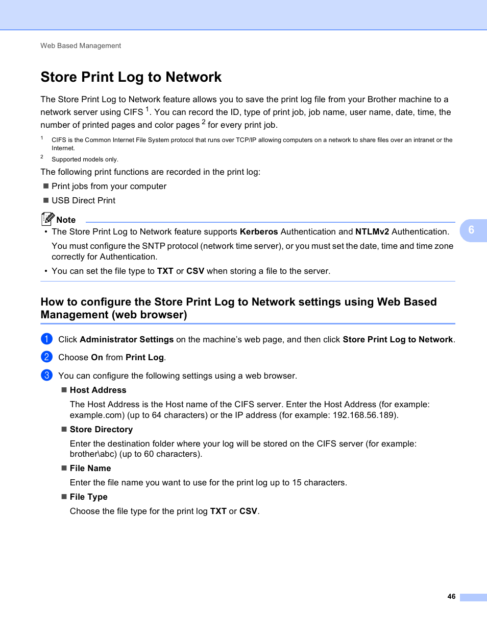 Store print log to network, Web browser) | Brother HL 4570CDWT User Manual | Page 51 / 114