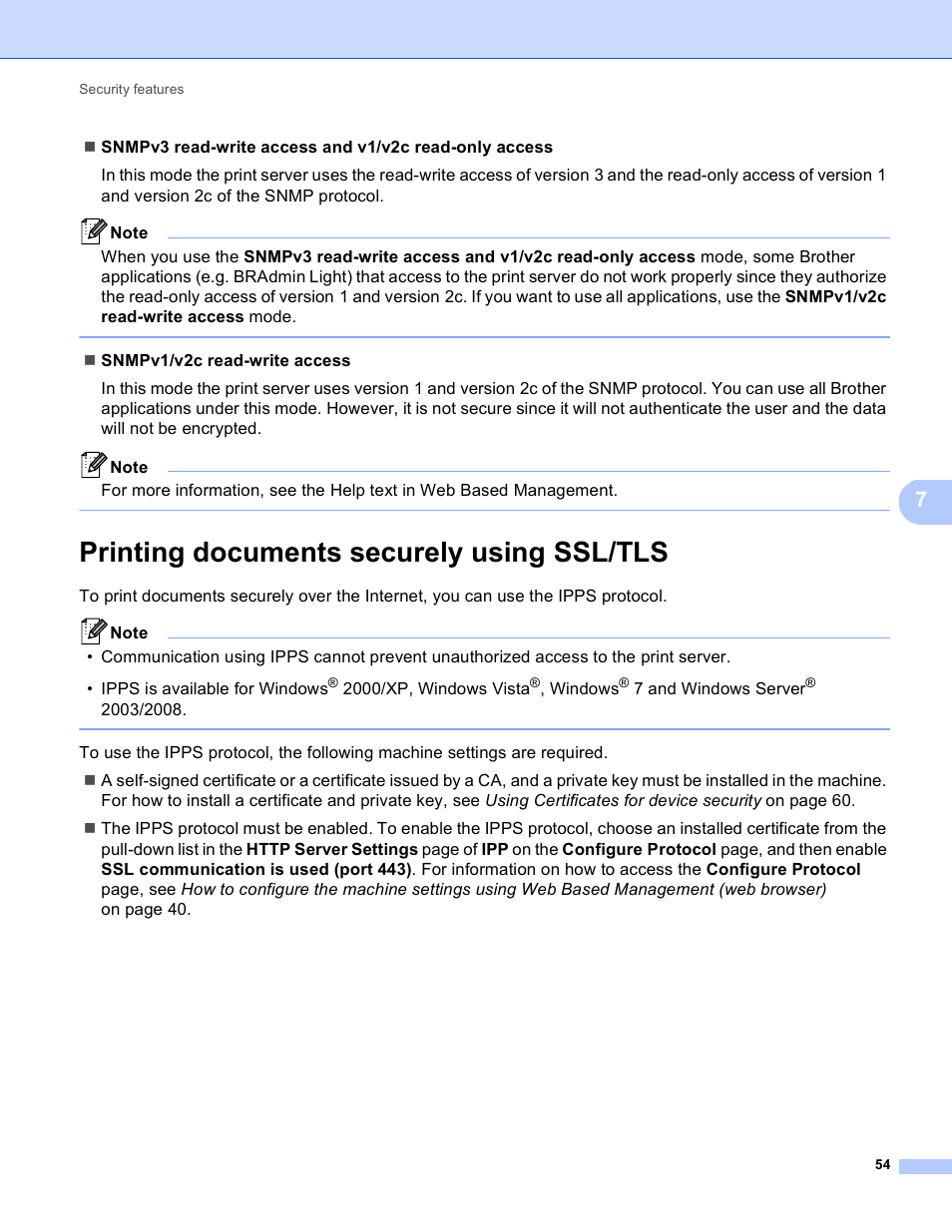 Printing documents securely using ssl/tls | Brother HL 4570CDWT User Manual | Page 59 / 114