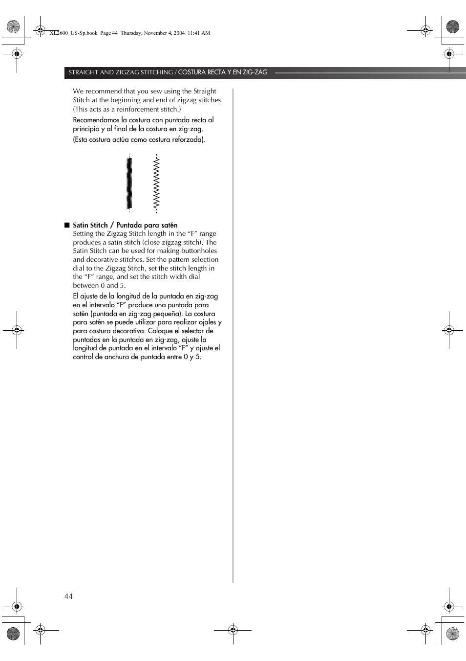 Brother XL 2600i User Manual | Page 45 / 82