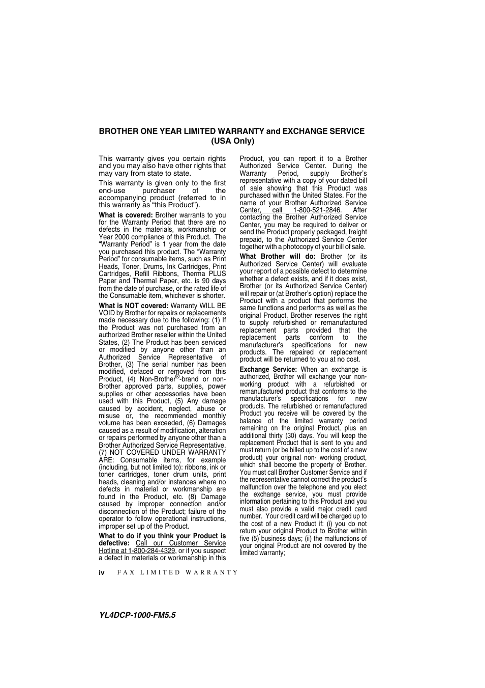 Brother DCP 1000 User Manual | Page 6 / 139