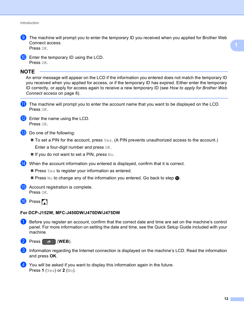 Brother DCP-J152W User Manual | Page 16 / 56