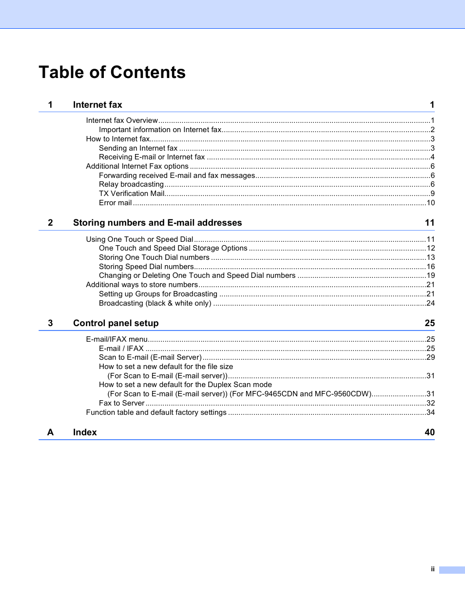 Brother MFC-9460CDN User Manual | Page 3 / 43