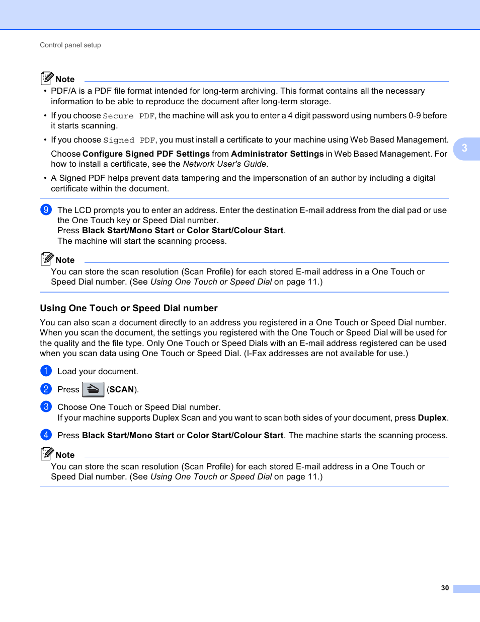 Using one touch or speed dial number | Brother MFC-9460CDN User Manual | Page 33 / 43