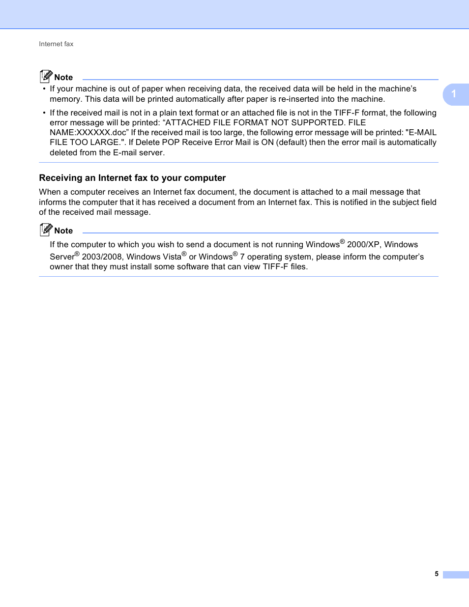 Receiving an internet fax to your computer | Brother MFC-9460CDN User Manual | Page 8 / 43
