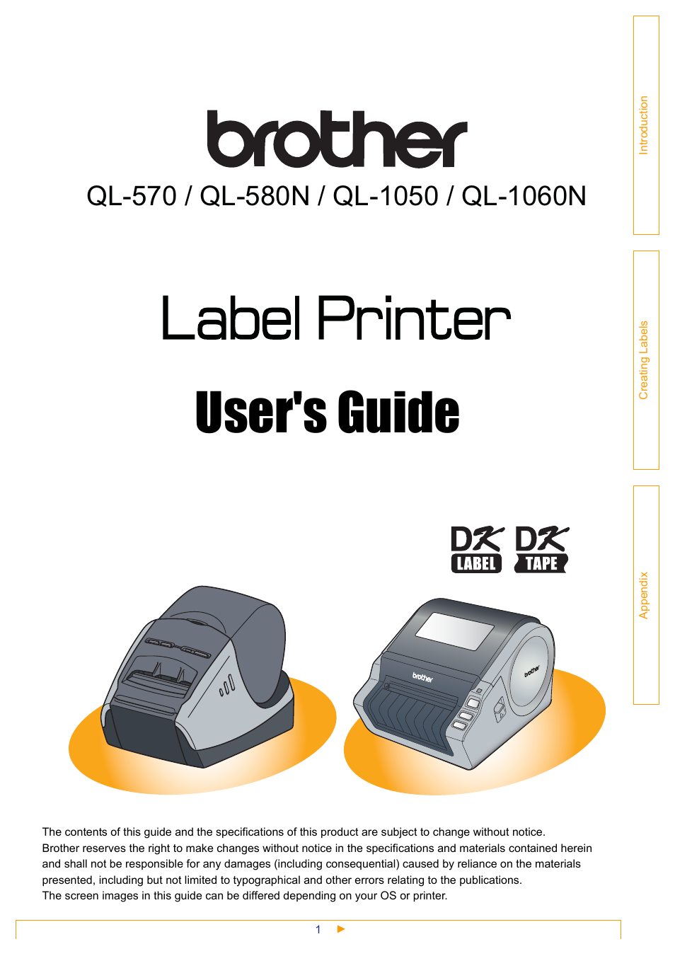 Brother QL-1060N User Manual | 41 pages