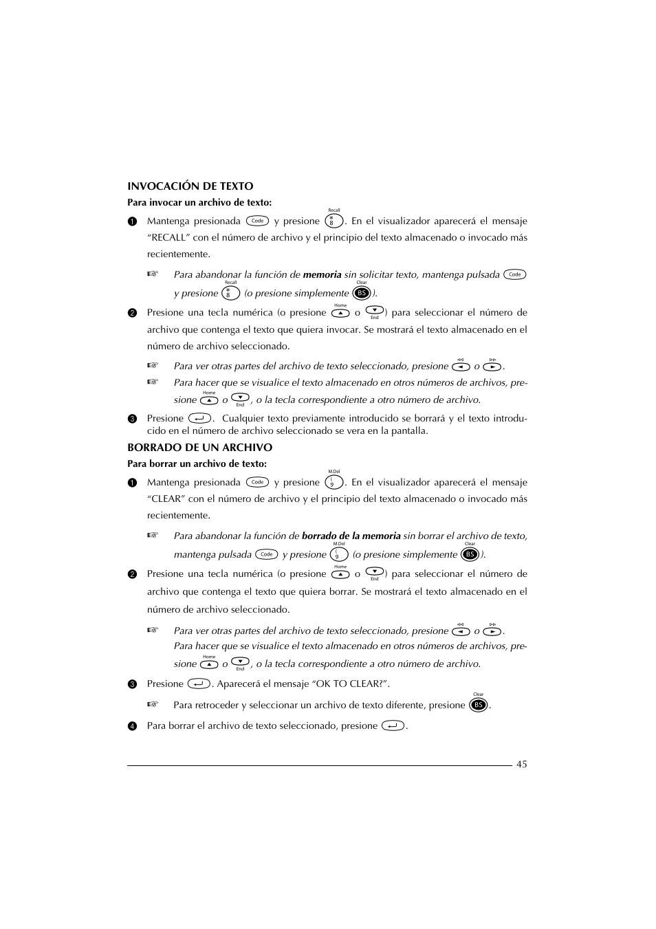 3 presione r. aparecerá el mensaje “ok to clear | Brother PT-2300 User Manual | Page 130 / 143