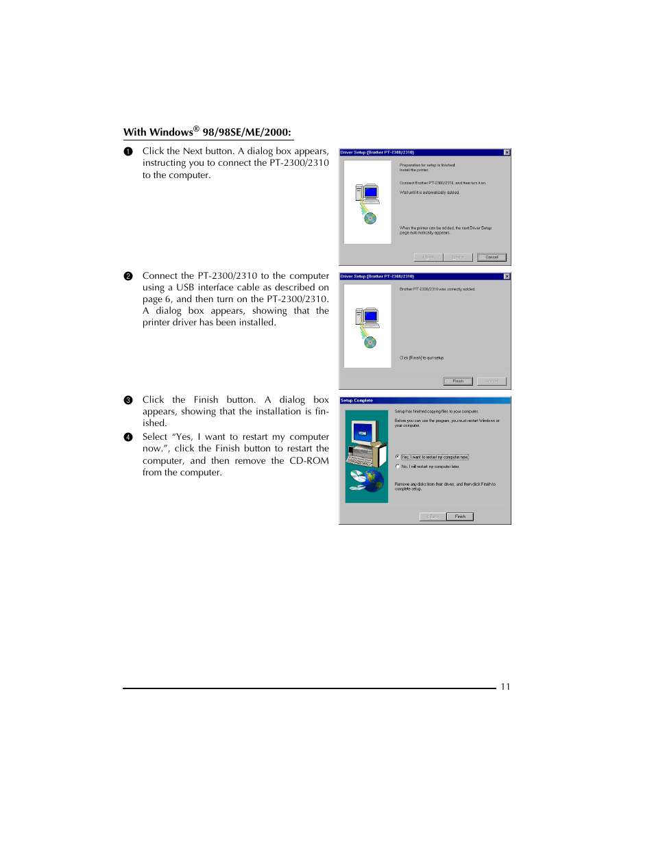 Brother PT-2300 User Manual | Page 15 / 143