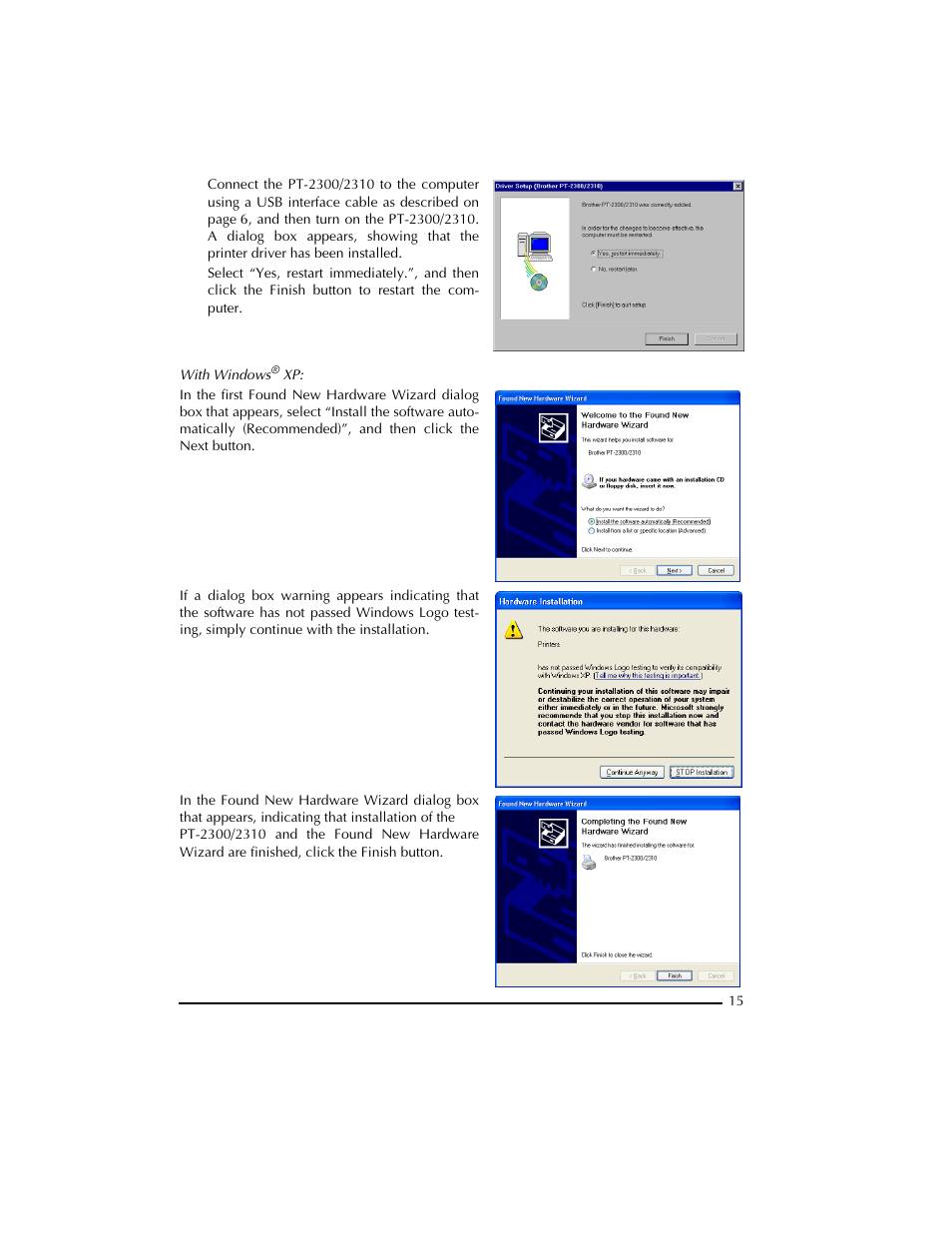 Brother PT-2300 User Manual | Page 19 / 143