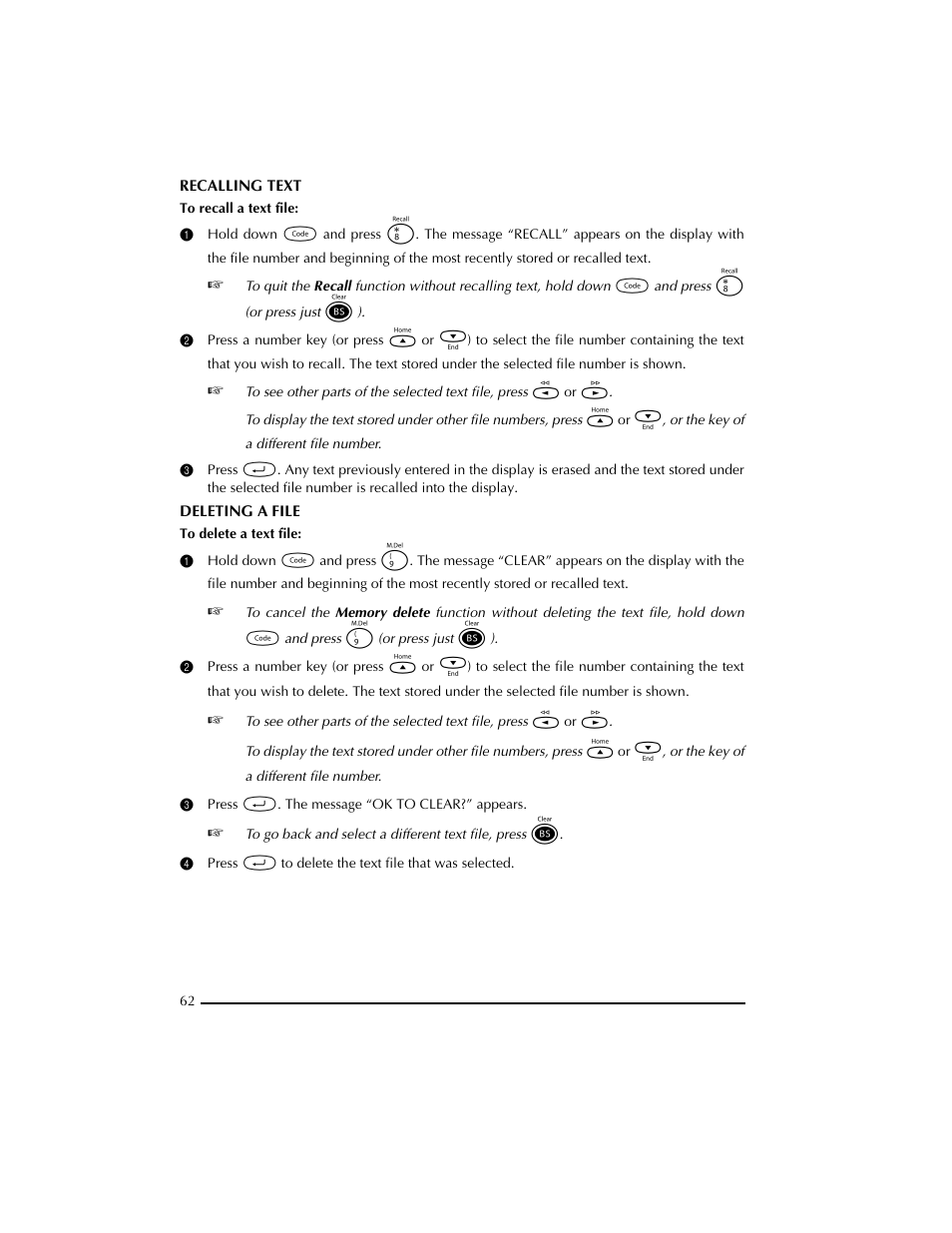 3 press r. the message “ok to clear?” appears | Brother PT-2300 User Manual | Page 66 / 143