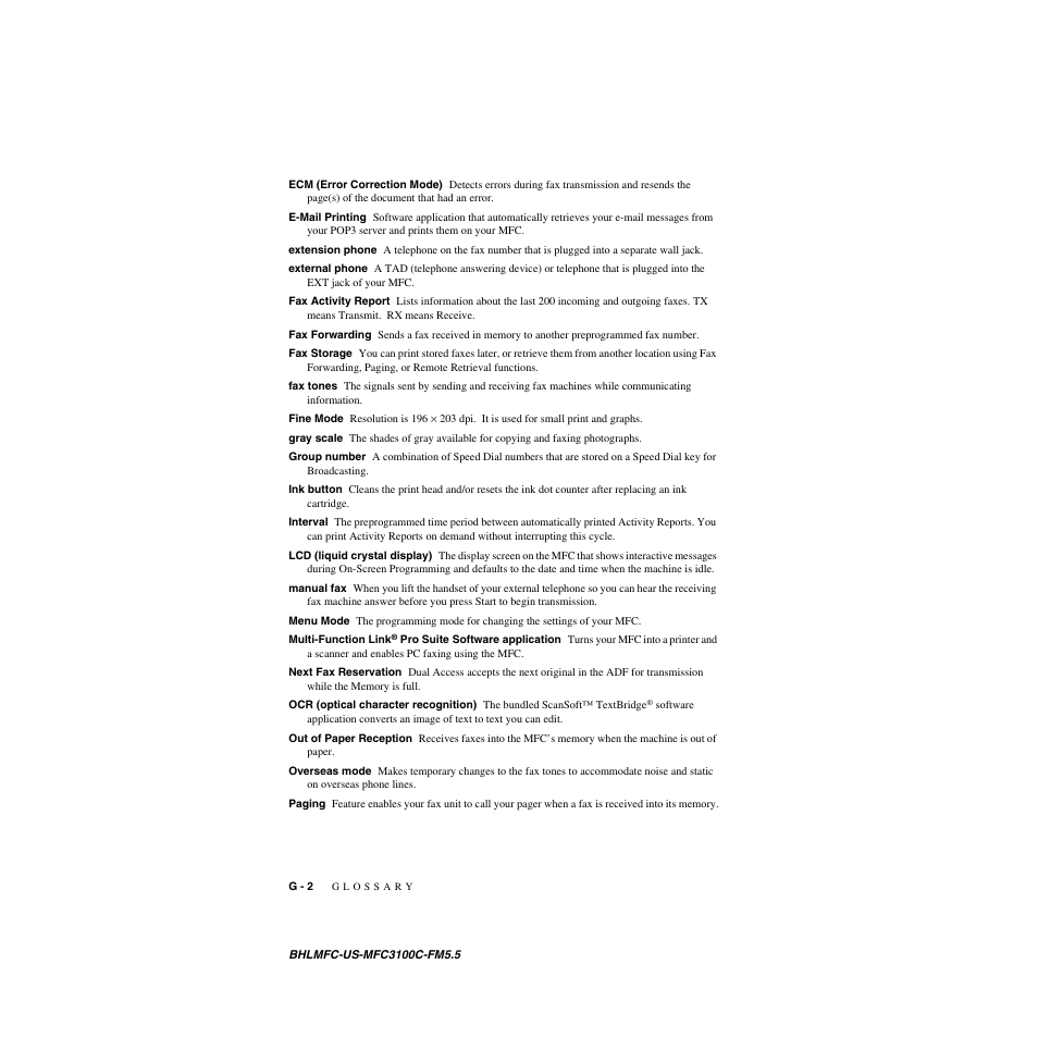 Brother MFC-3100C User Manual | Page 200 / 210
