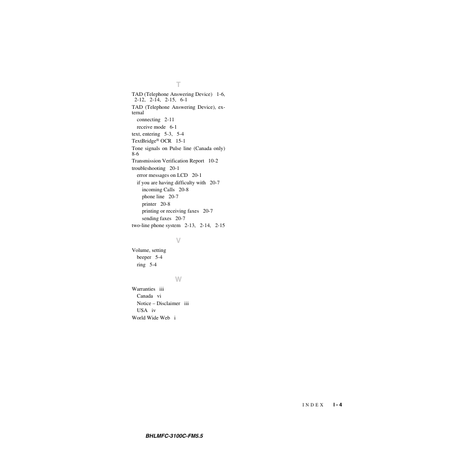Brother MFC-3100C User Manual | Page 205 / 210