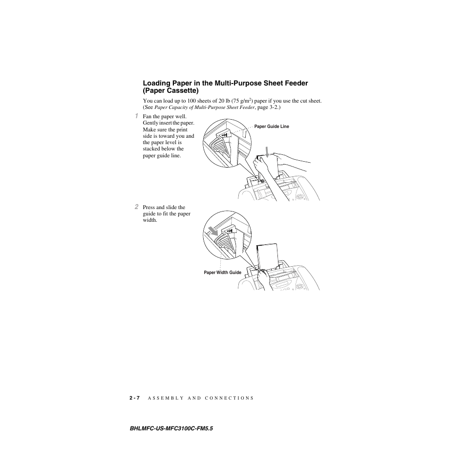 Brother MFC-3100C User Manual | Page 34 / 210