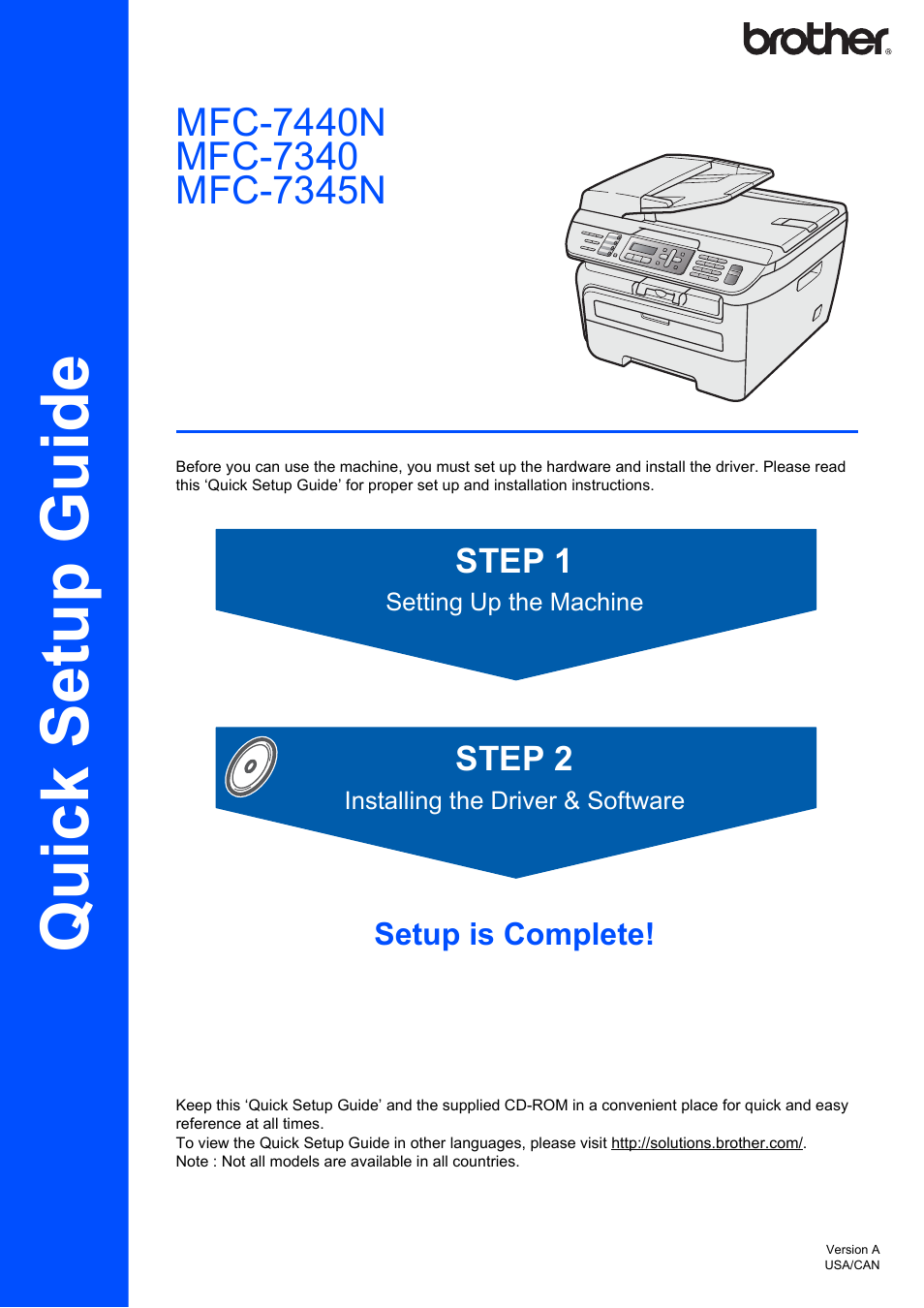 Brother MFC-7340 User Manual | 32 pages
