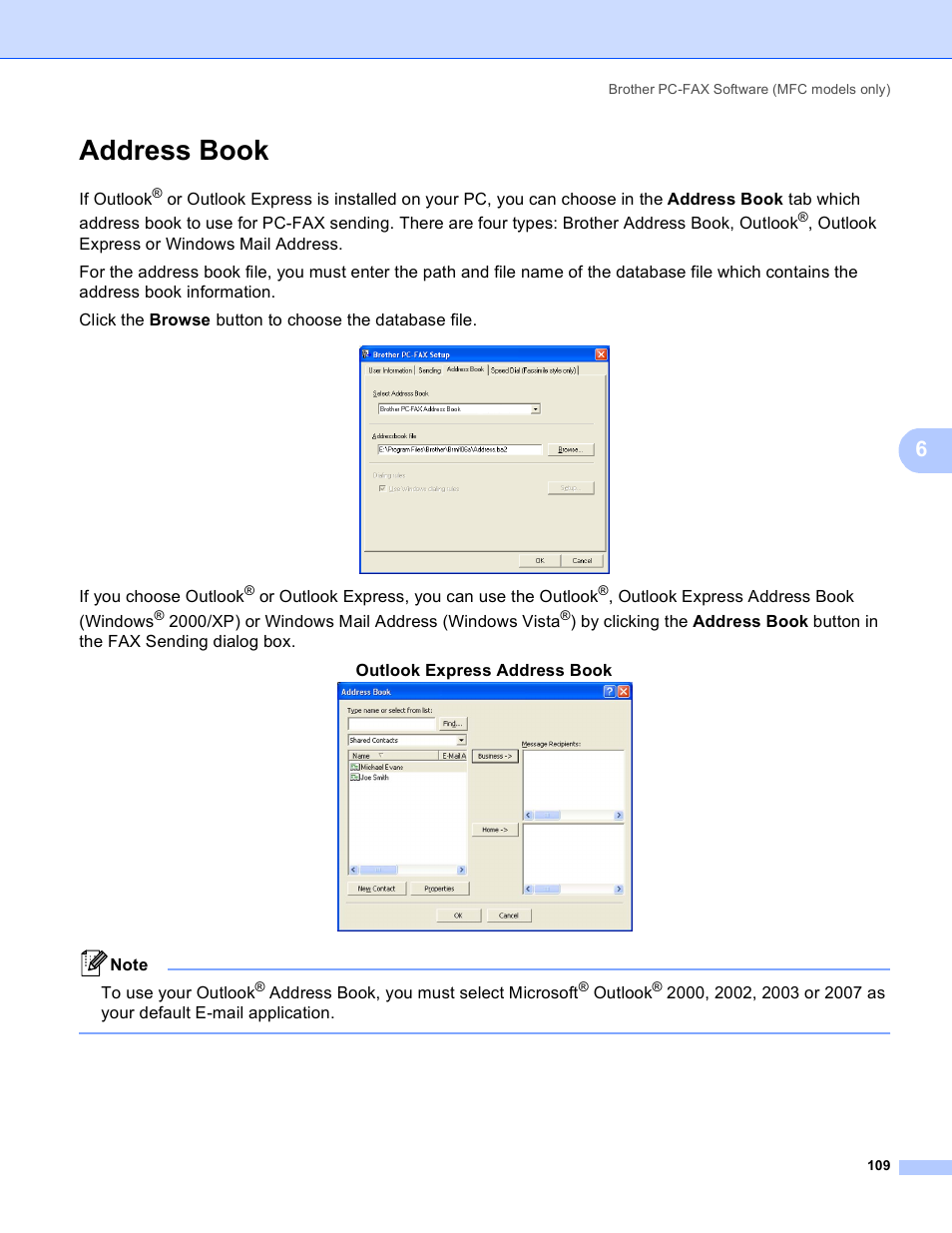 Address book | Brother MFC 8480DN User Manual | Page 117 / 229