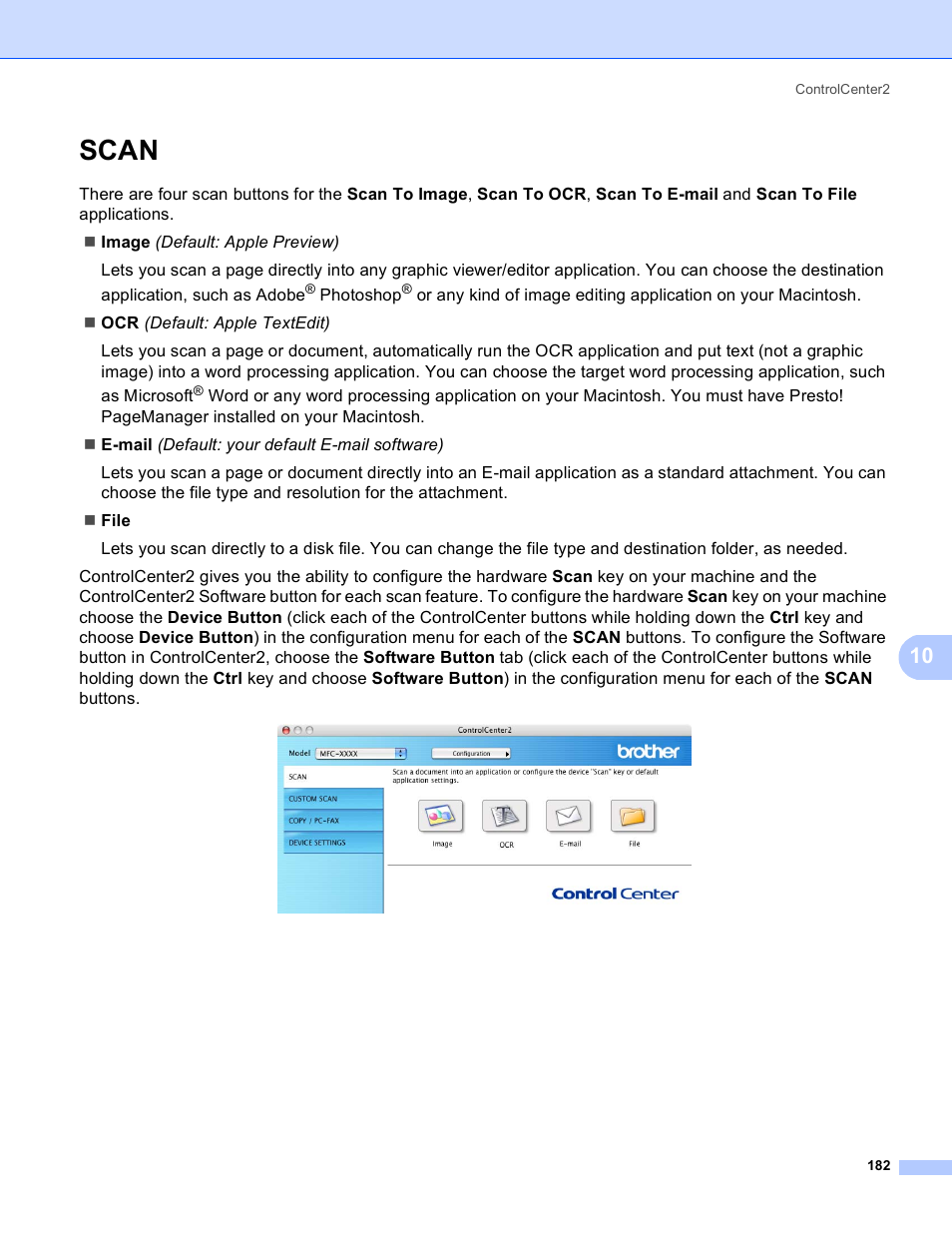 Scan | Brother MFC 8480DN User Manual | Page 190 / 229