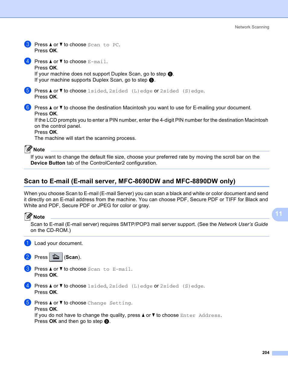 Brother MFC 8480DN User Manual | Page 212 / 229