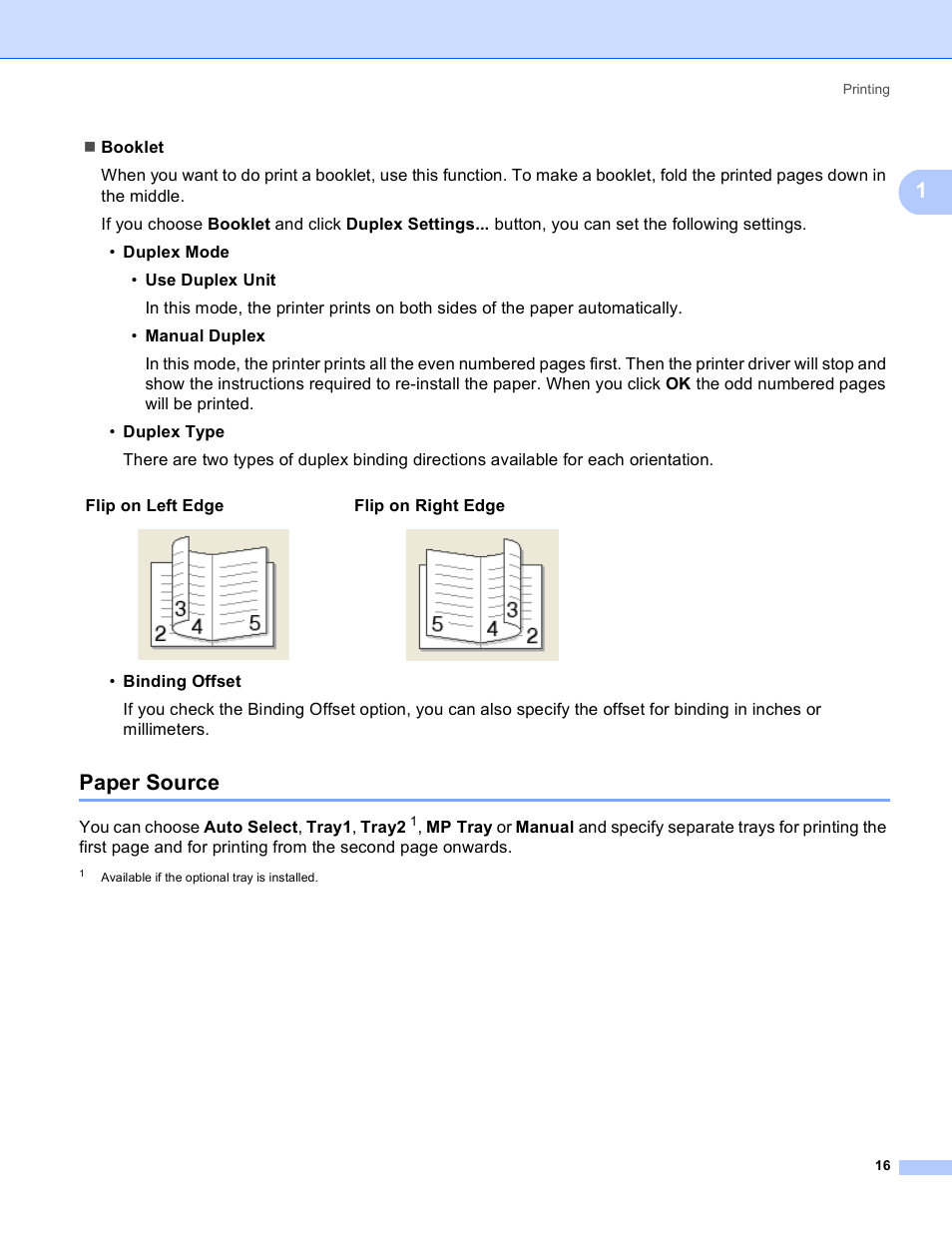 Paper source | Brother MFC 8480DN User Manual | Page 24 / 229