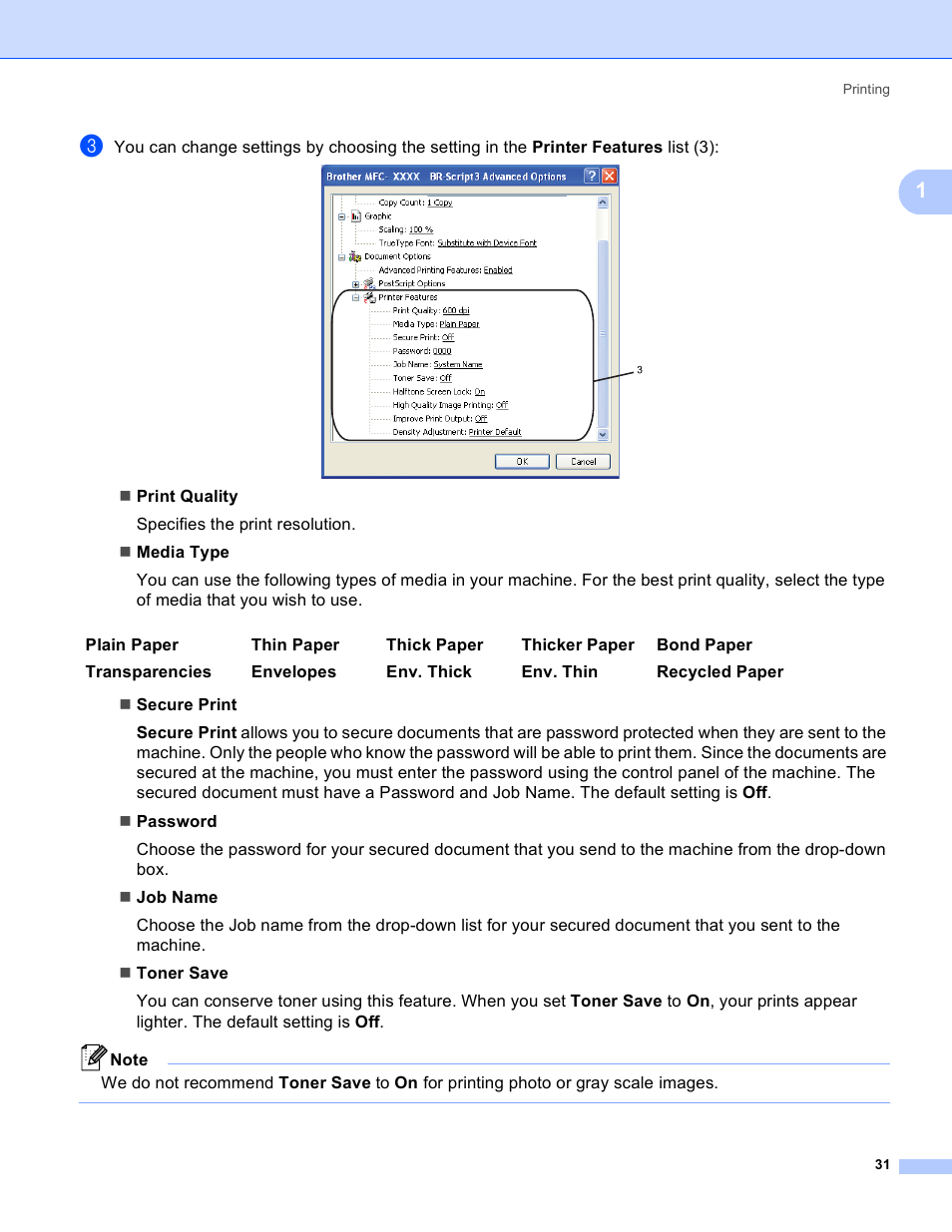 Brother MFC 8480DN User Manual | Page 39 / 229