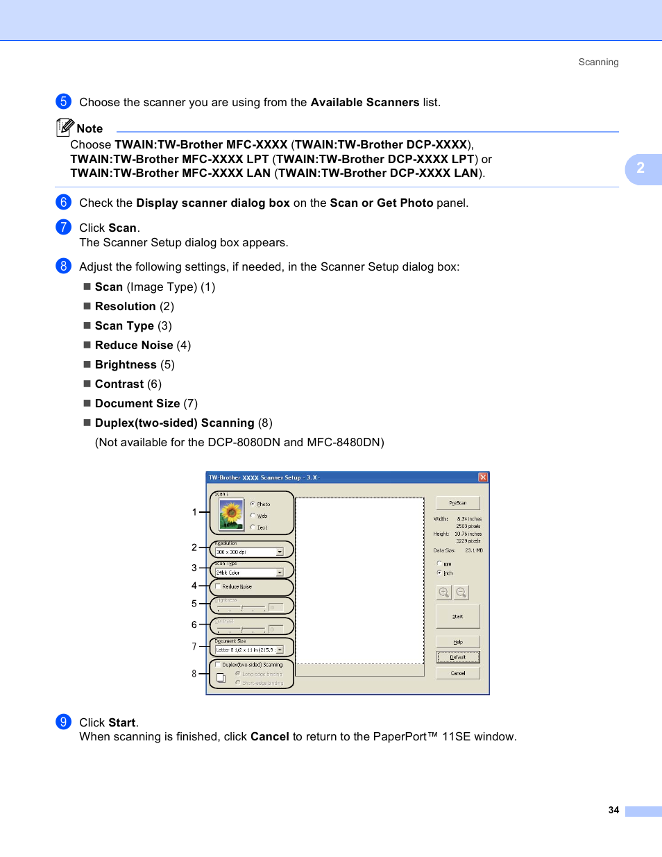 Brother MFC 8480DN User Manual | Page 42 / 229