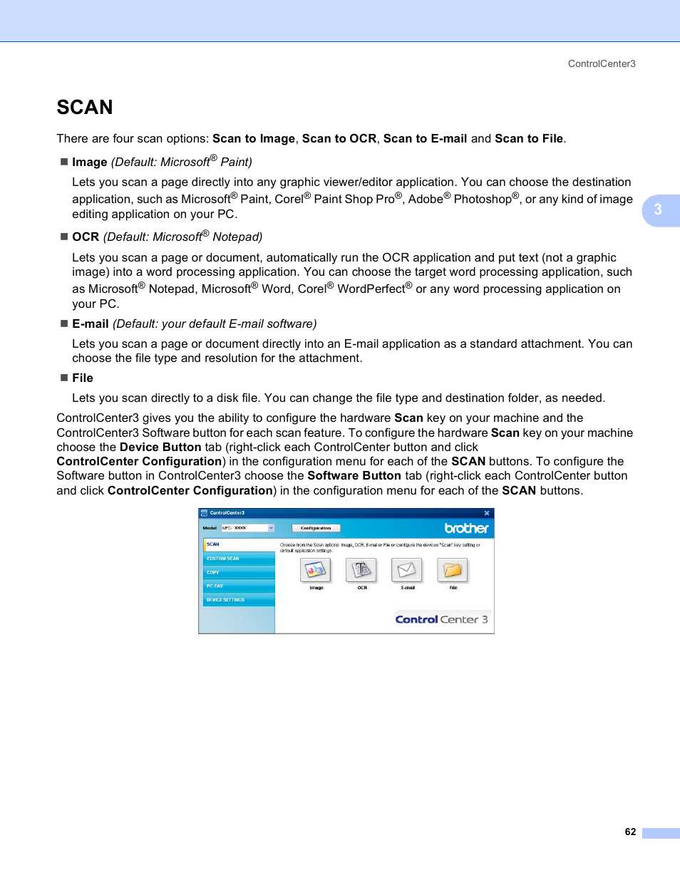 Scan | Brother MFC 8480DN User Manual | Page 70 / 229