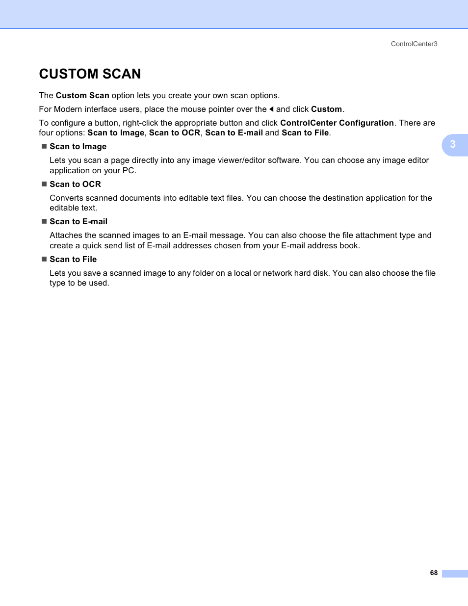 Custom scan | Brother MFC 8480DN User Manual | Page 76 / 229