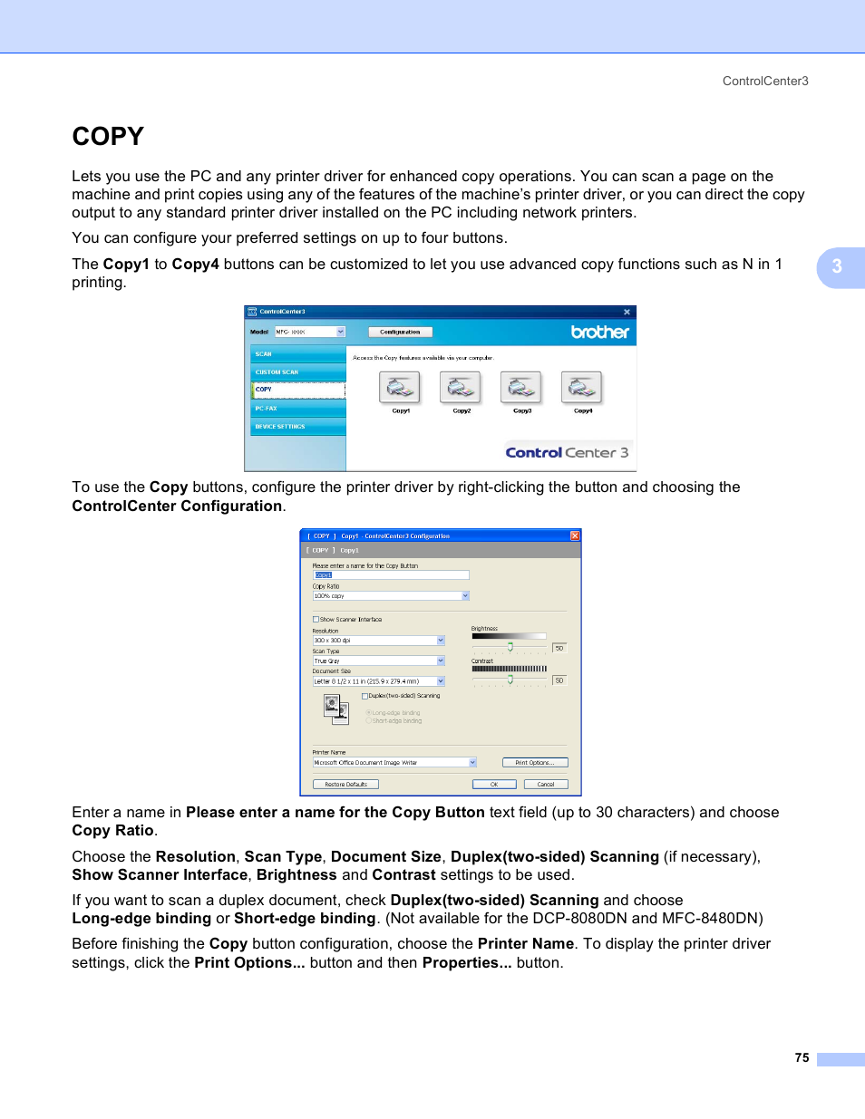 Copy | Brother MFC 8480DN User Manual | Page 83 / 229