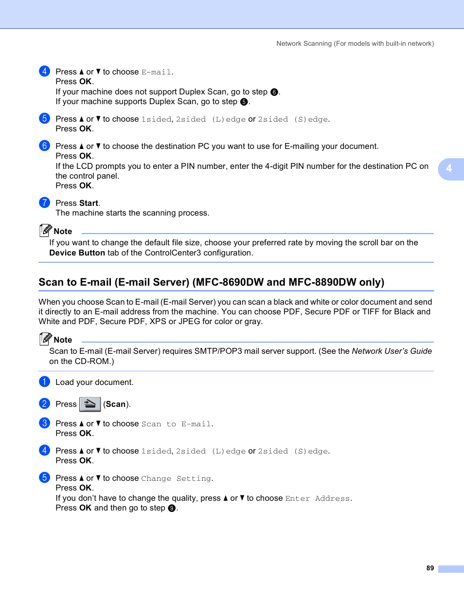 Brother MFC 8480DN User Manual | Page 97 / 229