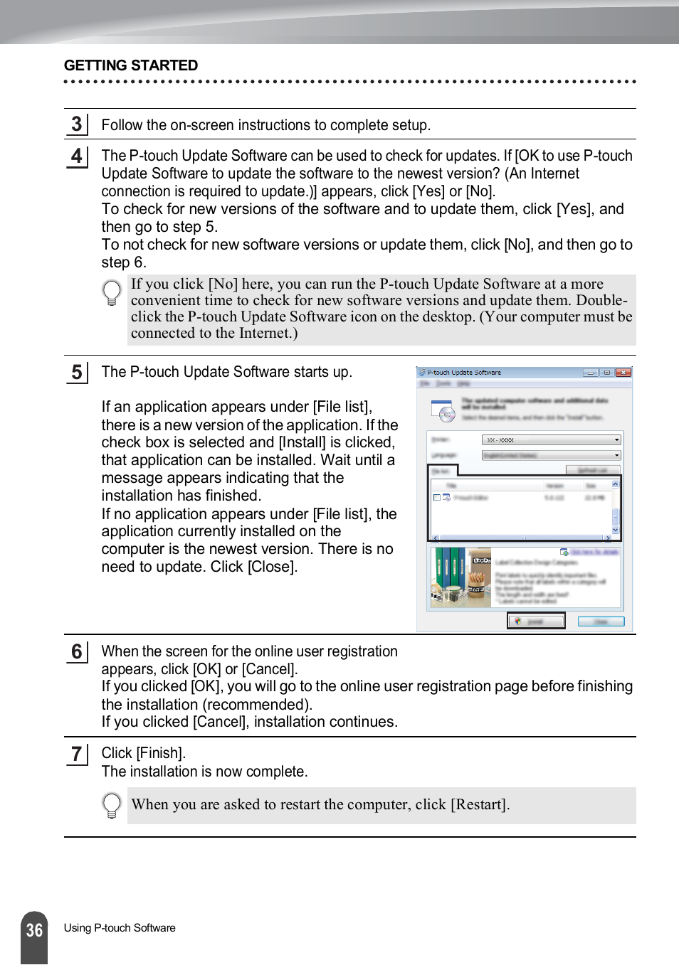 Brother PT-H500 User Manual | Page 36 / 41