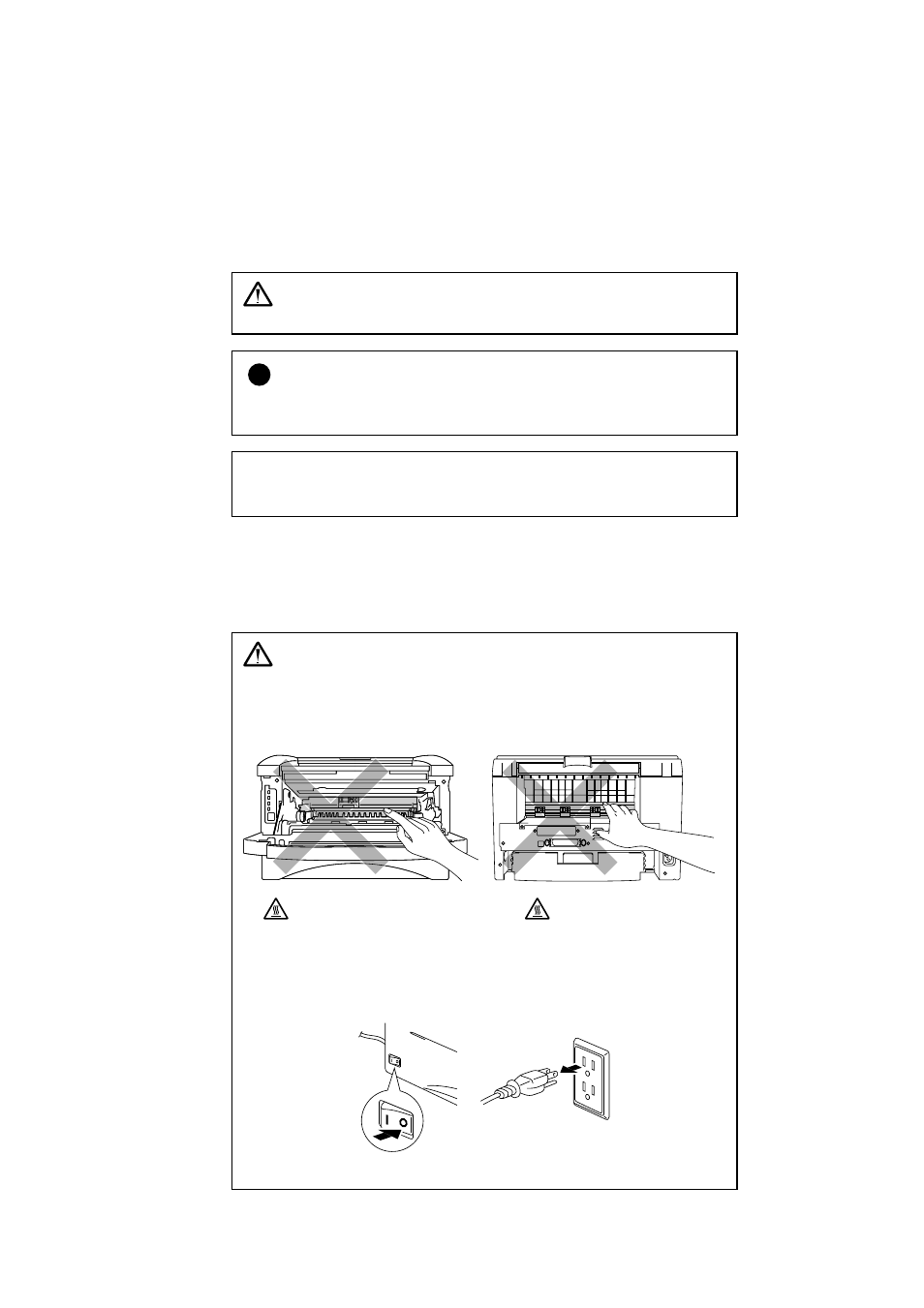 Definitions of warnings, cautions, and notes, To use the printer safely, Warning | Caution | Brother HL-1240 User Manual | Page 6 / 123