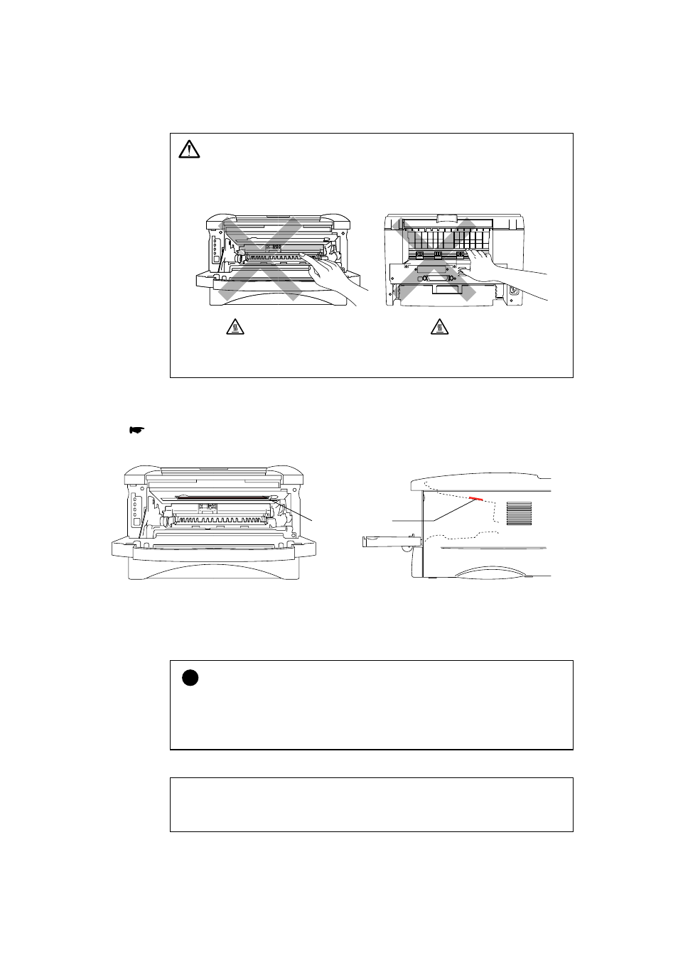 Warning, Caution | Brother HL-1240 User Manual | Page 73 / 123