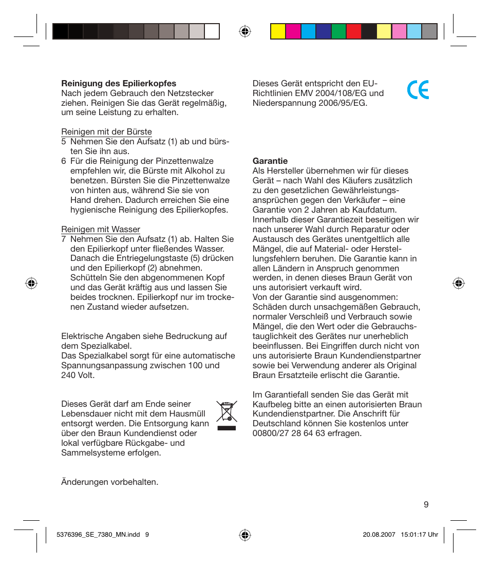 Braun 7380 Silk-épil Xpressive User Manual | Page 8 / 71