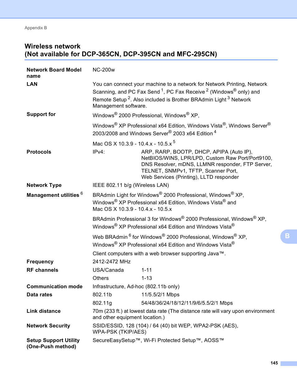 Brother DCP-395CN User Manual | Page 154 / 170