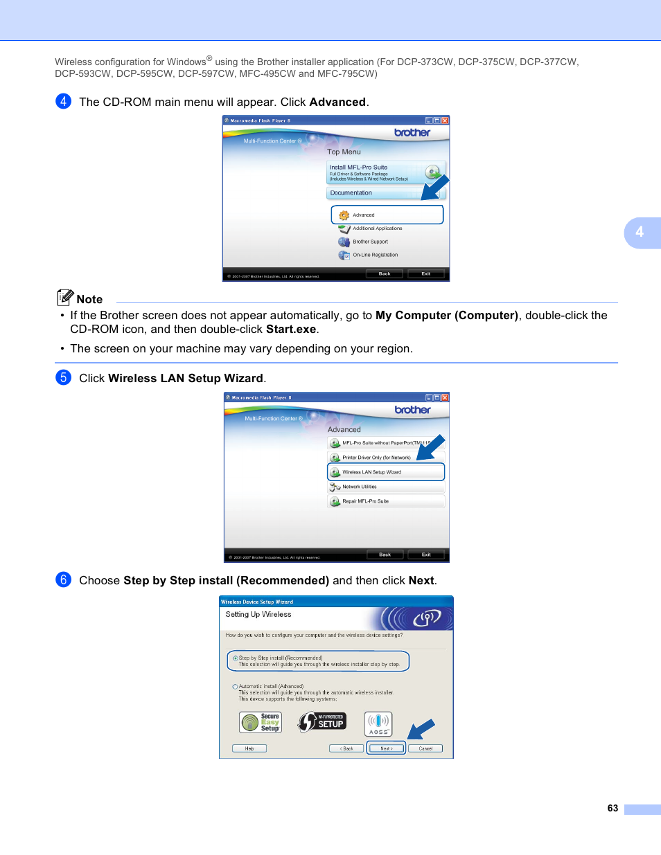 Brother DCP-395CN User Manual | Page 72 / 170