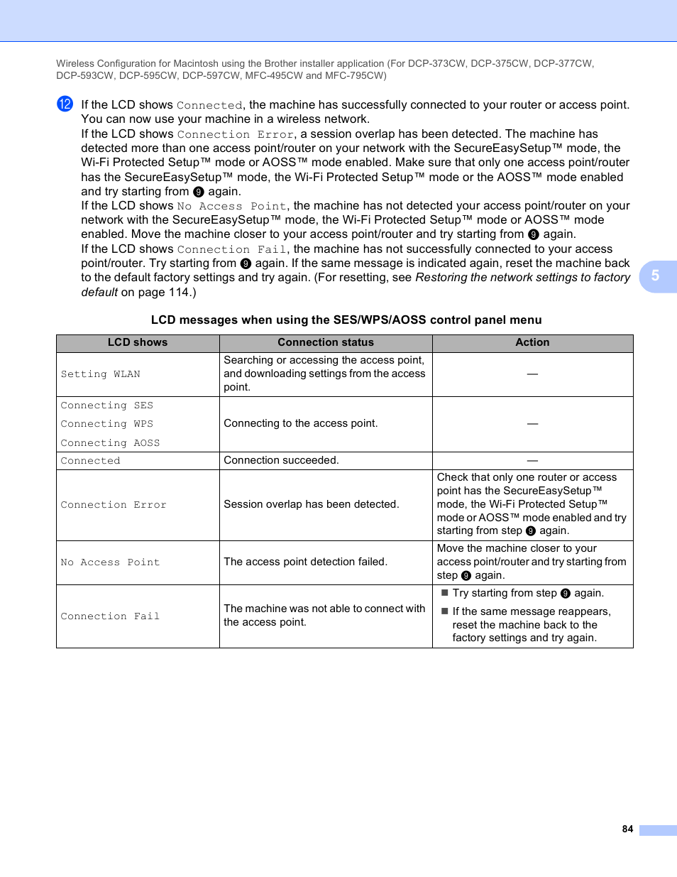 Brother DCP-395CN User Manual | Page 93 / 170