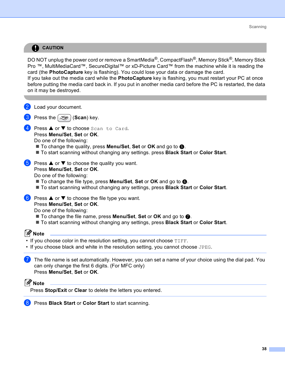 Brother MFC-640CW User Manual | Page 44 / 160