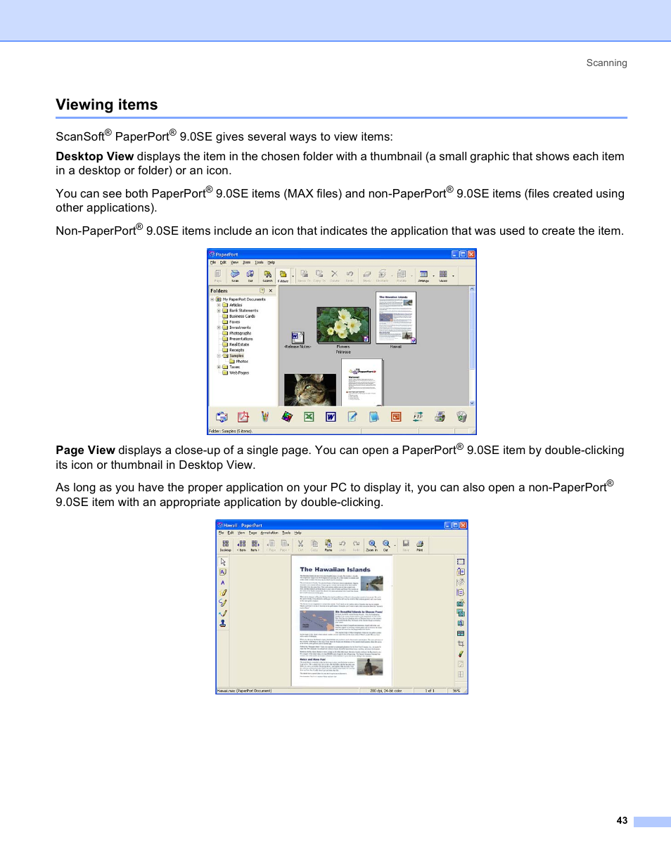 Viewing items | Brother MFC-640CW User Manual | Page 49 / 160