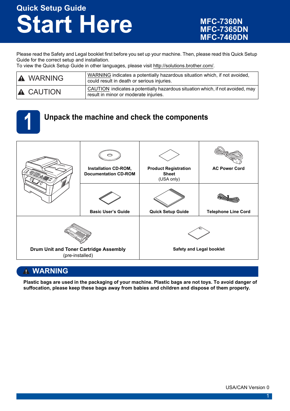Brother MFC 7460DN User Manual | 25 pages
