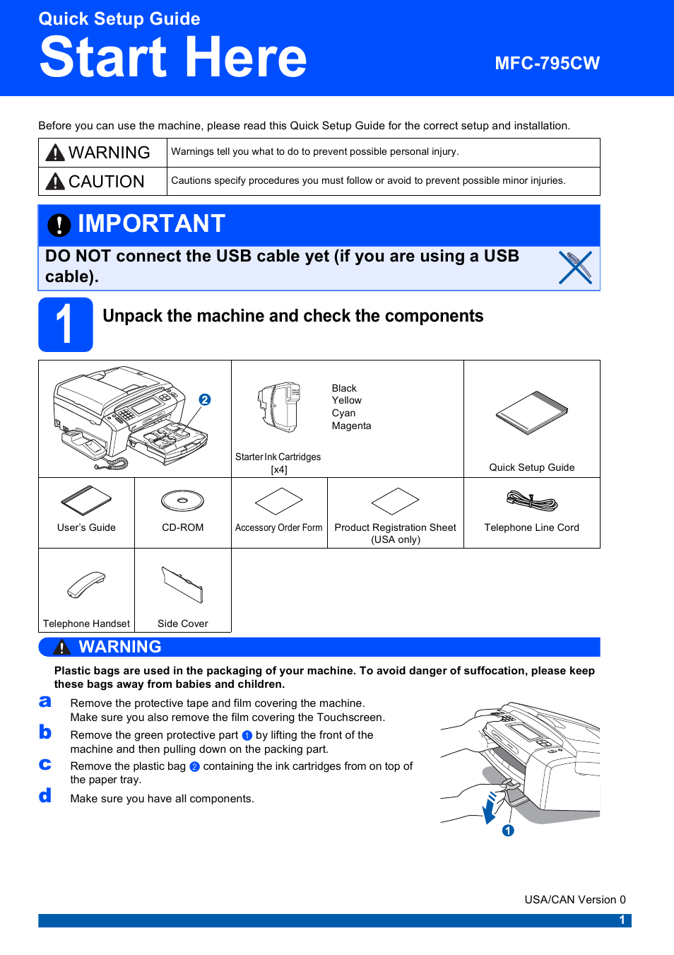 Brother MFC-795CW User Manual | 46 pages