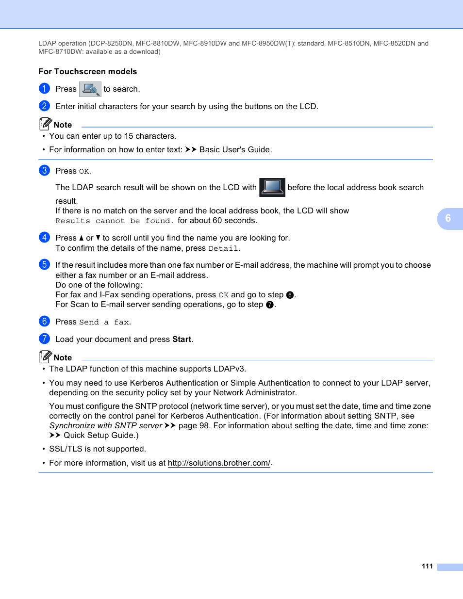 Brother MFC-8950DWT User Manual | Page 118 / 187