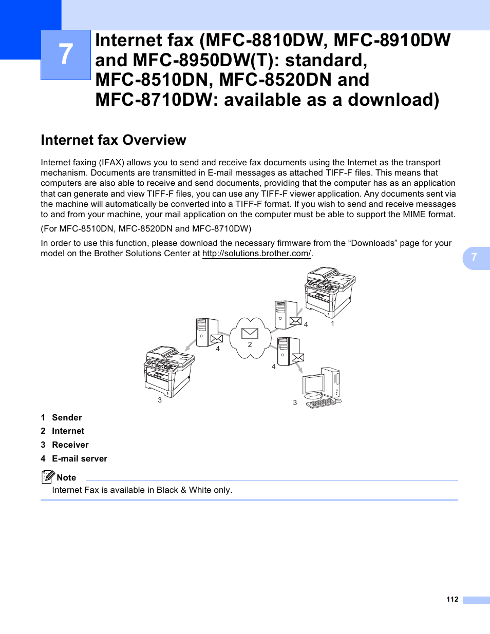 Internet fax overview | Brother MFC-8950DWT User Manual | Page 119 / 187