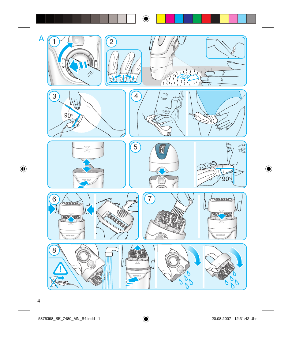 Braun 7480 Silk-épil Xpressive User Manual | Page 4 / 102