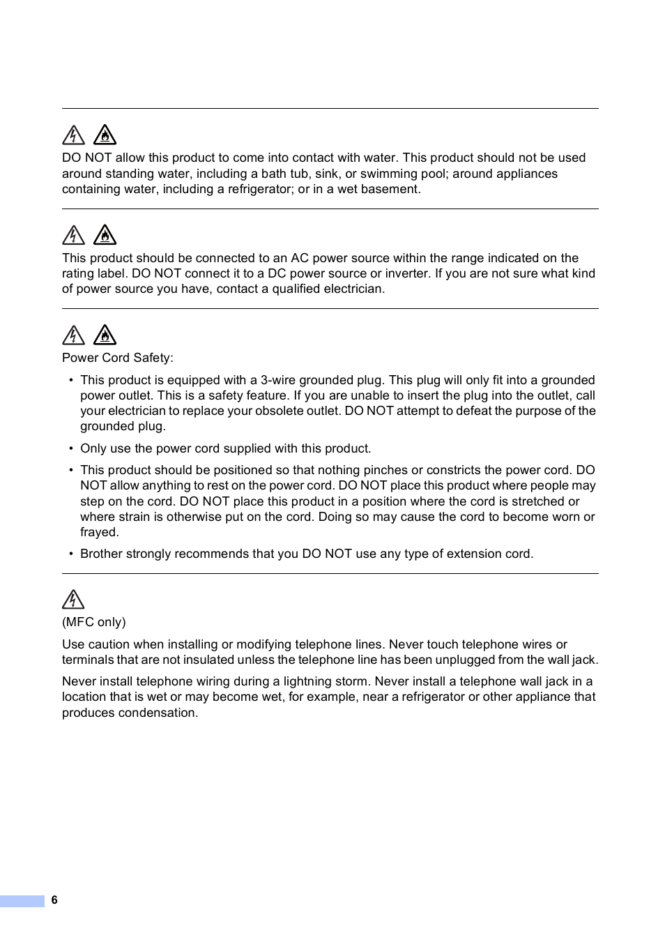 Brother MFC-9130CW User Manual | Page 6 / 21