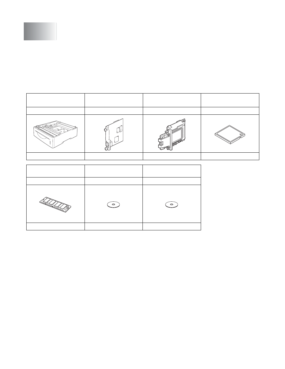 Options, Optional accessories and supplies, Options -1 | Optional accessories and supplies -1 | Brother HL-6050DN User Manual | Page 101 / 179