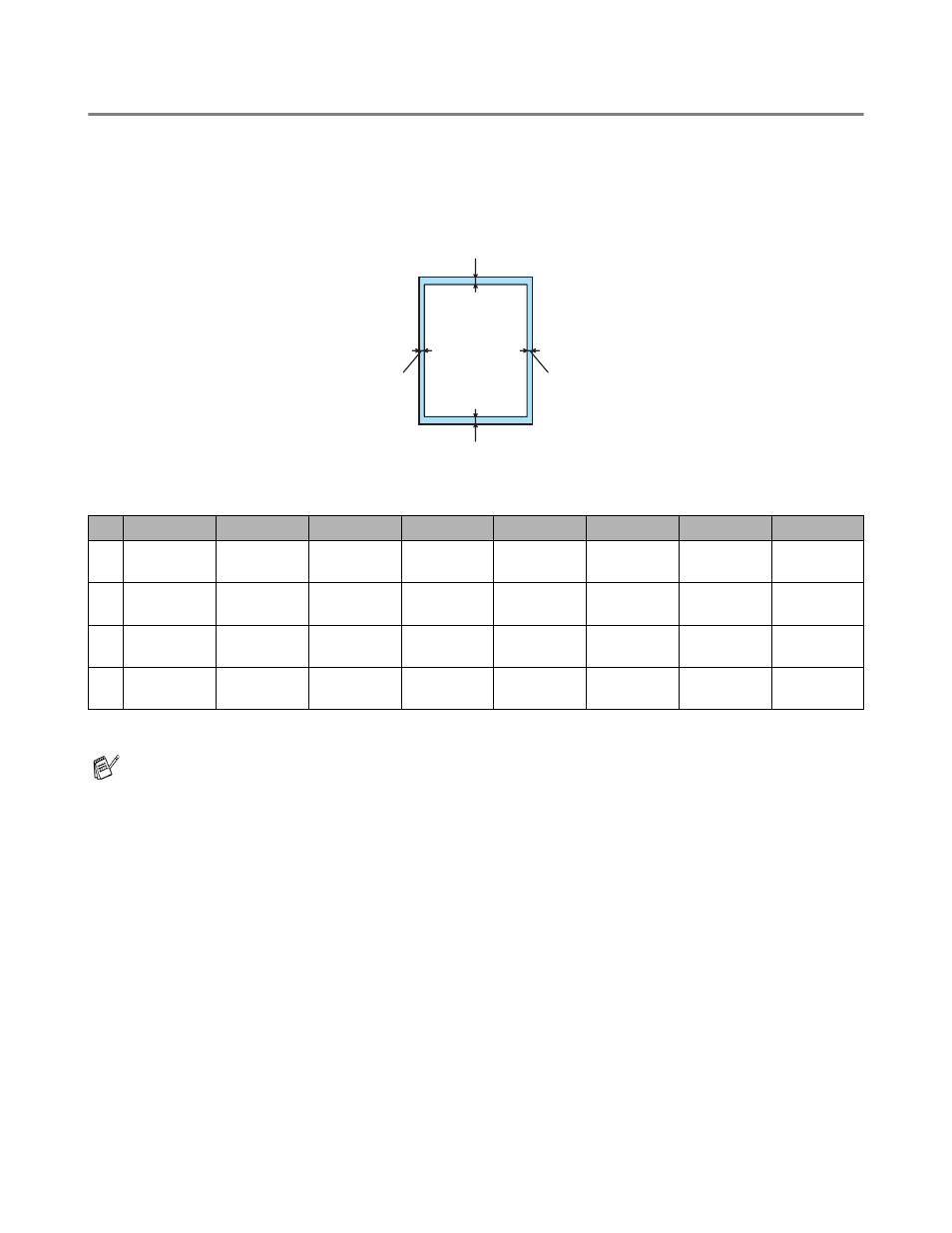 Printable area, Printable area -8 | Brother HL-6050DN User Manual | Page 16 / 179