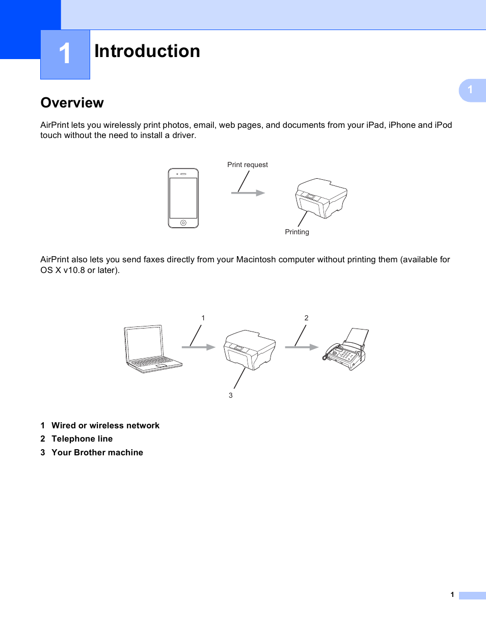 1 introduction, Overview, Introduction | Brother MFC-J6720DW User Manual | Page 4 / 13