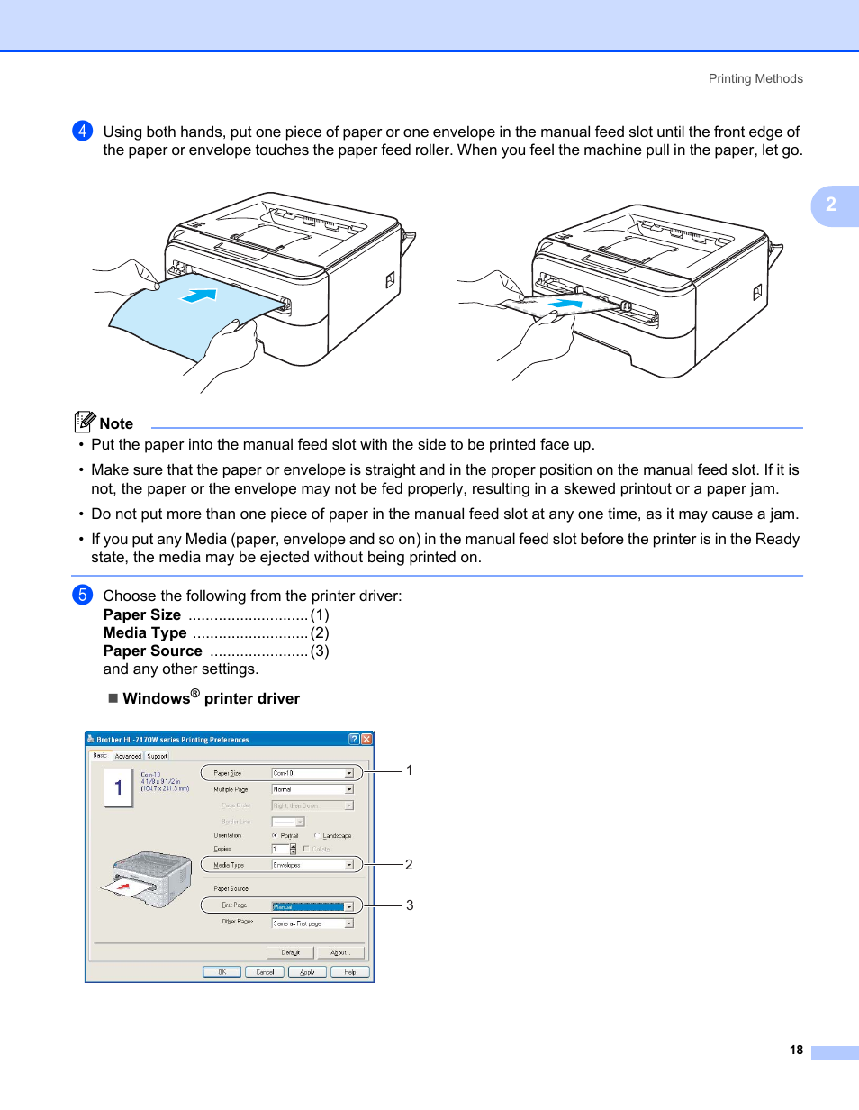 Brother HL-2170W User Manual | Page 26 / 138